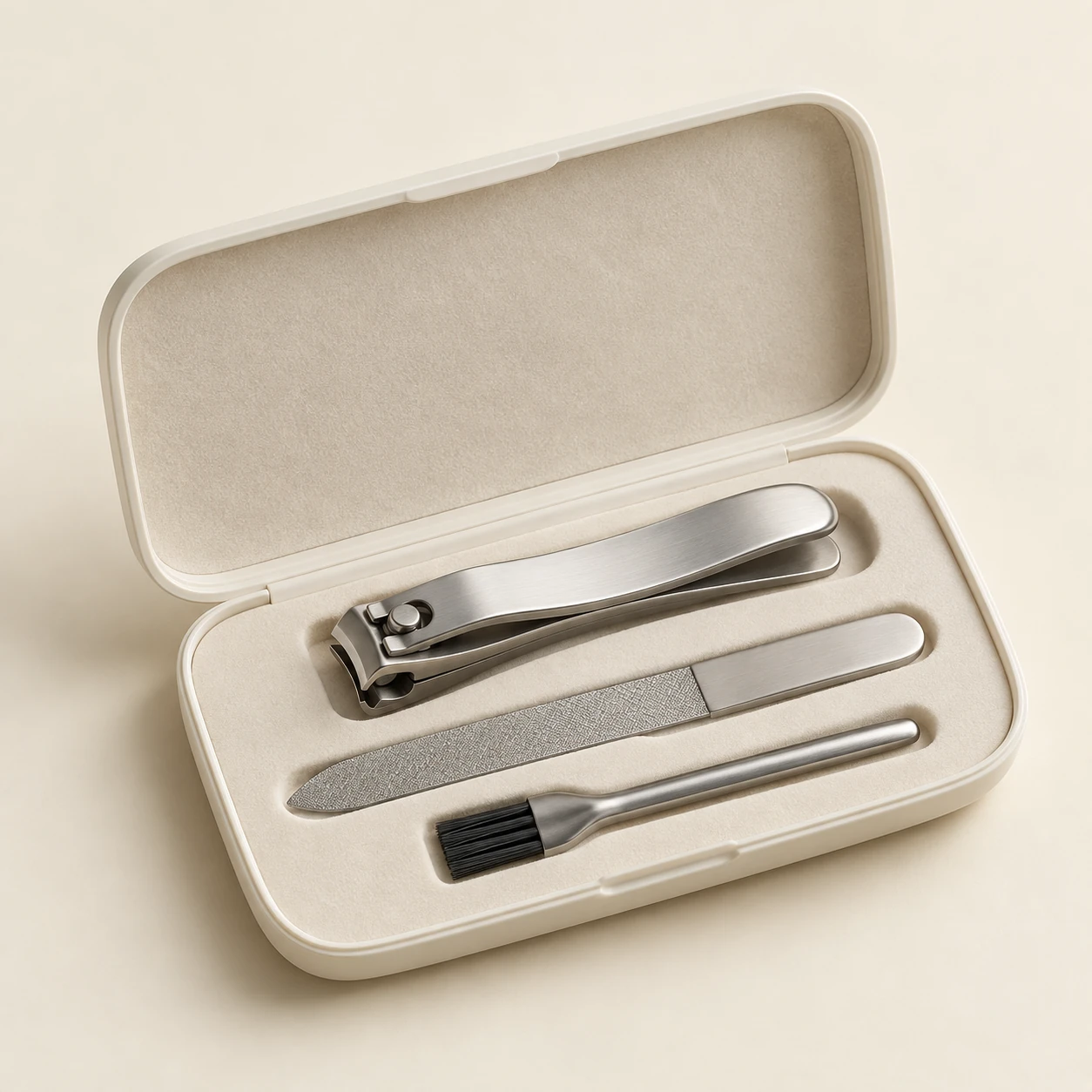 Contour Trio — Silver / Warm White